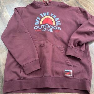 Vans Men's Burgundy Outdoor Club Hoodie